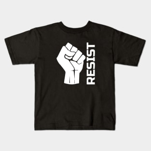 Resist with fist 2 - in white Kids T-Shirt